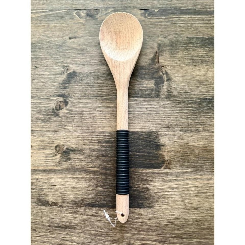 Wooden Mixing Spoon 12in w/"L" initial